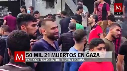 Ataques israelíes han dejado 50 mil muertos en la Franja de Gaza