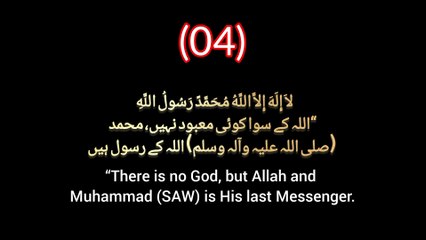 LA ILAHA ILLALLAH MUHAMMADUR RASULULLAH 100 time ziqr tasbih