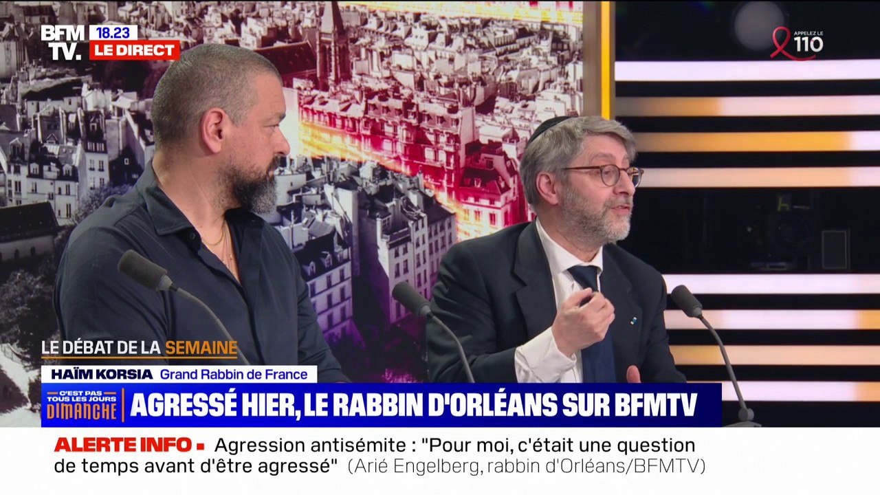 Rabbin agressé à Orléans: "Il avait intériorisé l'idée que si c'était juste des insultes, c'était acceptable. On ne doit pas l'accepter", réagit Haïm Korsia, grand rabbin de France