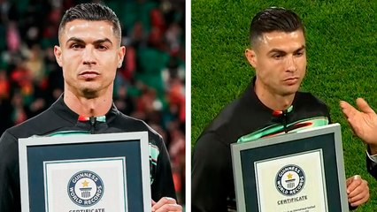 Cristiano Ronaldo recibe premio Guinness a jugador con más victorias en selecciones