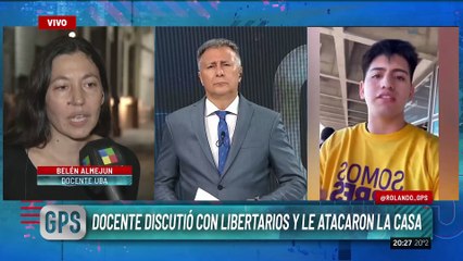 🔴 UNA DOCENTE DISCUTIÓ CON LIBERTARIOS Y LE ATACARON LA CASA
