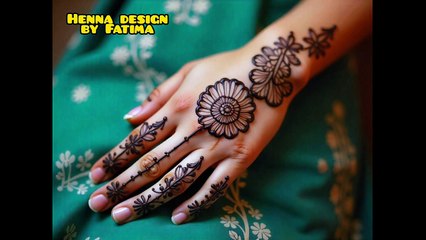 henna mehndi designs for hands simple and easy #hennaartist #shorts #eid