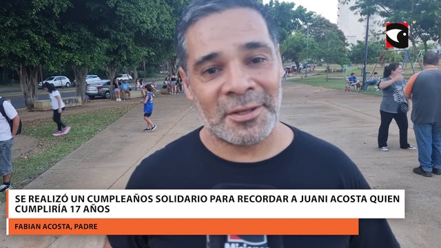 Posadas | Se realizó un cumpleaños solidario para recordar a Juani Acosta quien cumpliría 17 años