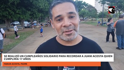 Posadas | Se realizó un cumpleaños solidario para recordar a Juani Acosta quien cumpliría 17 años