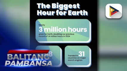 Halos 120 bansa, nakiisa sa Earth Hour noong Sabado ng gabi;