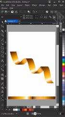 How to draw a ribbon in coreldraw