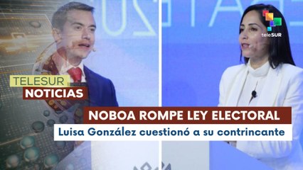 Candidata González cuestionó falta del código de la democracia del candidato Noboa