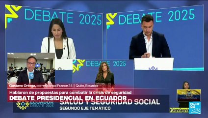 Informe desde Ecuador: Noboa y González suben el tono en debate sobre seguridad