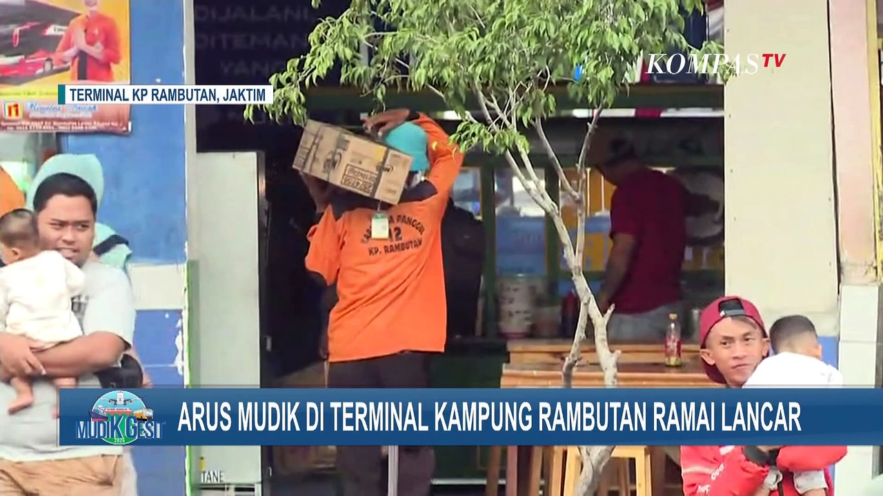 Arus Mudik di Terminal Bus Kampung Rambutan Ramai Lancar pada 24 Maret 2025 Pagi