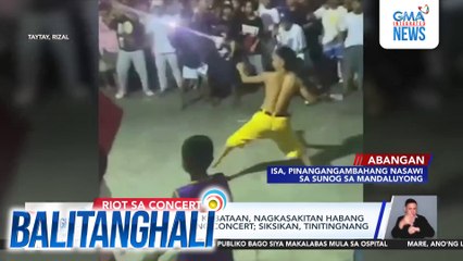 Ilang grupo ng mga kabataan, nagkasakitan habang nanonood ng libreng concert; siksikan, tinitingnang sanhi ng gulo | Balitanghali
