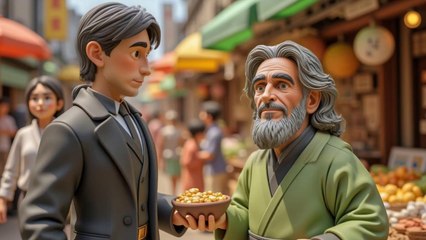 Learn through story | The Wise Beggar and the Golden Coin | A life lesson story | Learn English through story | A motivational story