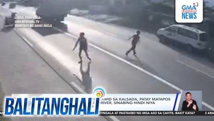 Babaeng umatras sa pagtawid sa kalsada, patay matapos mabangga ng tricycle; driver, sinabing hindi niya naiwasan ang biktima | Balitanghali