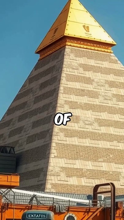 Were the pyramids of Egypt covered in gold