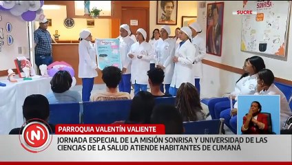Misión Sonrisa y Universidad de las Ciencias de la Salud realizan jornada en Hosp. Univ. de Cumaná