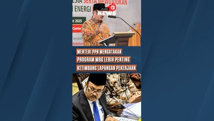 Menteri PPN Mengatakan Program MBG Lebih Penting Ketimbang Lapangan Pekerjaan