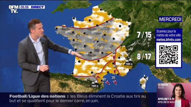Des brouillards et de la pluie sur une grande partie du pays et des températures allant de 12 à 18 degrés