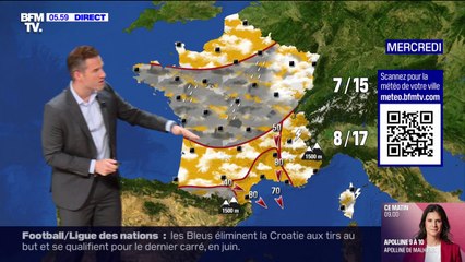 Des brouillards et de la pluie sur une grande partie du pays et des températures allant de 12 à 18 degrés