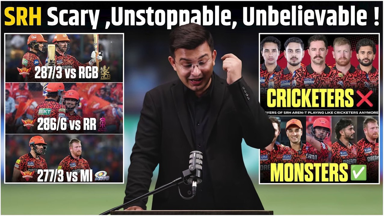 SRH vs RR ： Hyderabad unleash absolute batting carnage to post a record-breaking total, !