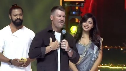 డేవిడ్ వార్నర్ తెలుగు స్పీచ్ | David Warner Speech At Robinhood Pre-release Event | Filmibeat