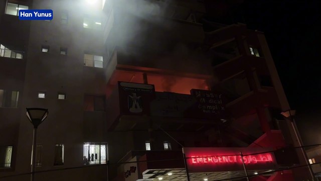 İsrail ordusu, Han Yunus kentindeki Nasır Hastanesi'ne hava saldırısı düzenledi