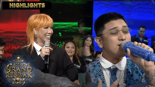 Jhong, sinubukang gayahin ang pagkanta ni resbaker Miah | Tawag Ng Tanghalan All Star Grand Resbak