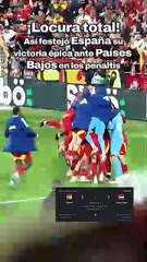 🔥⚽ ¡Locura total! Así festejó España su victoria épica ante Países Bajos en los penaltis. 🏆🇪🇸
