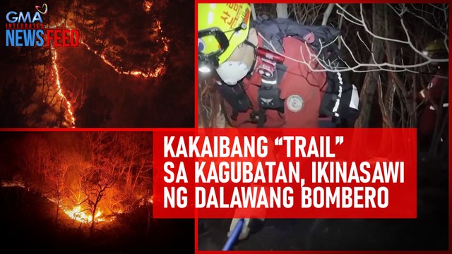 Kakaibang “trail” sa kagubatan, ikinasawi ng dalawang bombero | GMA Integrated Newsfeed