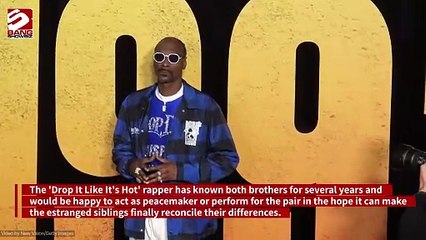 Snoop Dogg Offers to Play Peacemaker Between Princes William and Harry