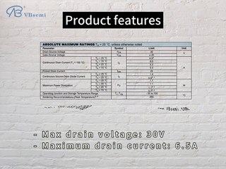 2SK2980ZZ-TR-E-VB is a SOT23 package N-Channel field effect MOS tube