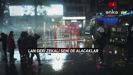 İmamoğlu gösterilerinde eylemci ve polis arasında ilginç diyalog