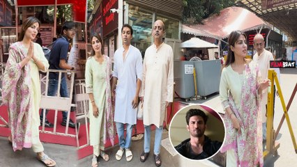 Sushant Singh Rajput Case:Rhea Chakraborty ने क्लीनचिट मिलने के बाद  किए सिद्धिविनायक के दर्शन