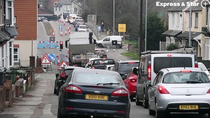 Substantial traffic delays are expected for the next five months on Rose Hill, Willenhall.