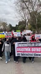 İzmir’de akademik boykot başladı