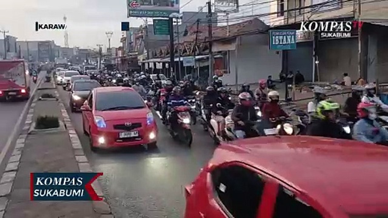 Ribuan Pemudik Mulai Padati Jalur Arteri Karawang