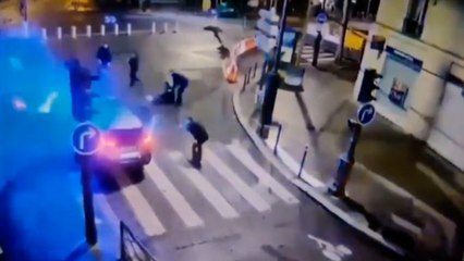 Una persecución a toda velocidad en París acaba en una colisión y provoca 13 heridos
