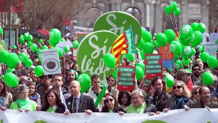 Madrid: des milliers de personnes défilent contre l'avortement