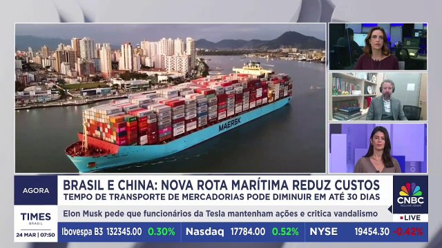 Nova rota Brasil-China reduz custos e fortalece comércio; especialista analisa