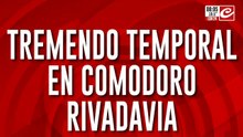Tremendo temporal causa destrozos en Comodoro Rivadavia