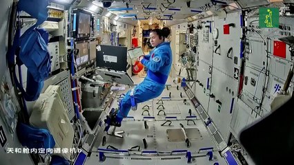 Los astronautas de la estación espacial china completan su tercera misión extravehicular