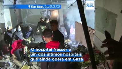 Dois mortos em ataque aéreo israelita ao maior hospital do sul de Gaza