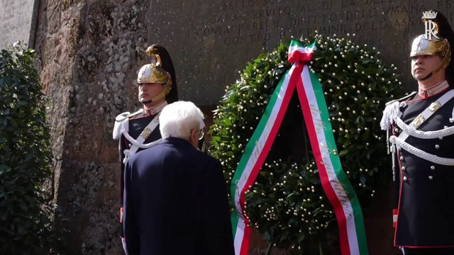 Mattarella all'81° anniversario dell'eccidio delle Fosse Ardeatine