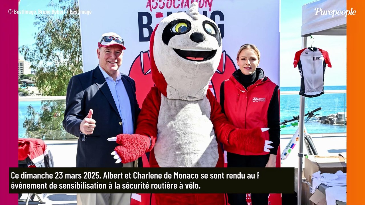 Fuseau moulant, casque et sweat-shirt : Charlene de Monaco se transforme aux côtés d'Albert