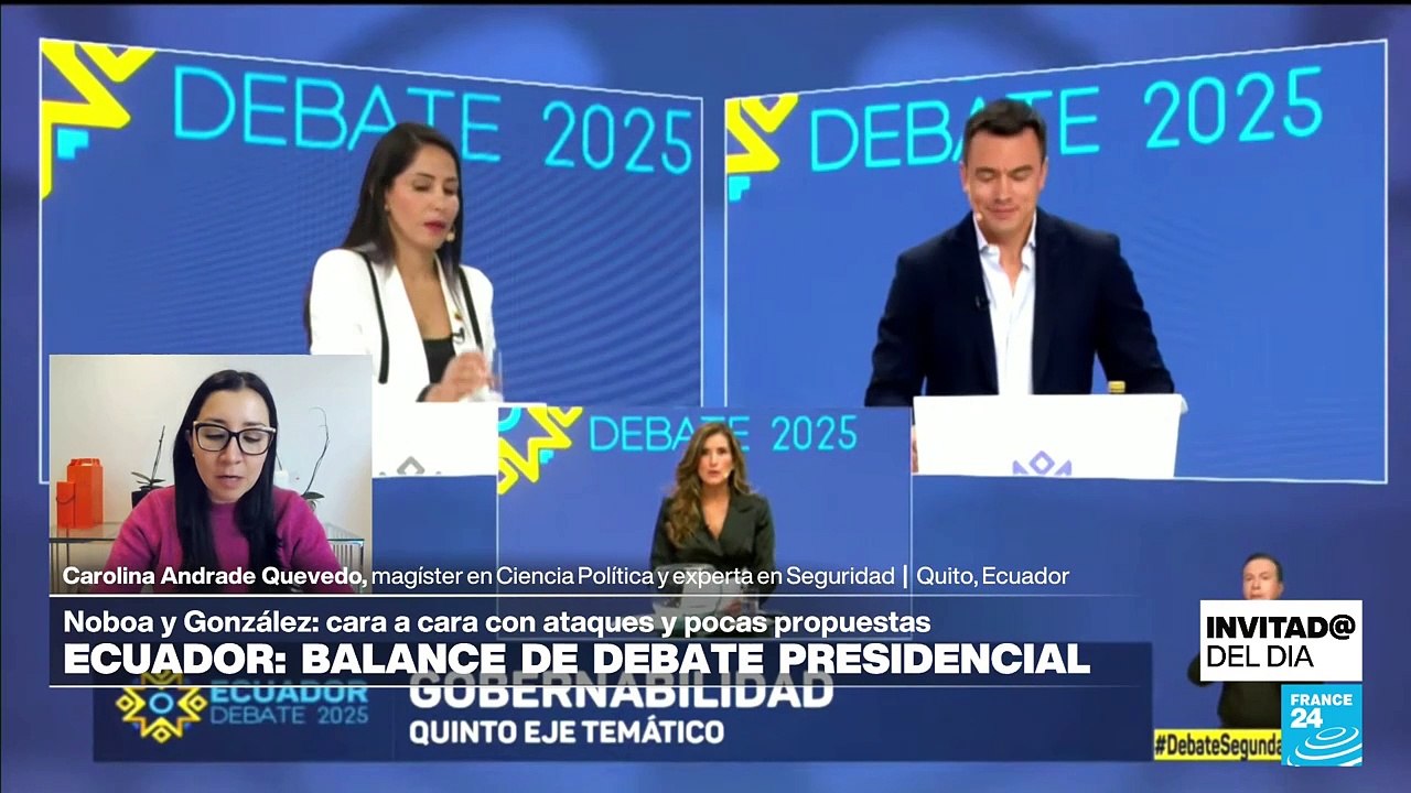 ¿Qué deja el debate presidencial entre Daniel Noboa y Luisa González en Ecuador?