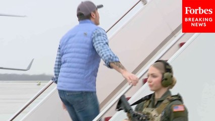 Secretary Of Defense Pete Hegseth Departs JBA En Route To Hawaii For Pacific Trip