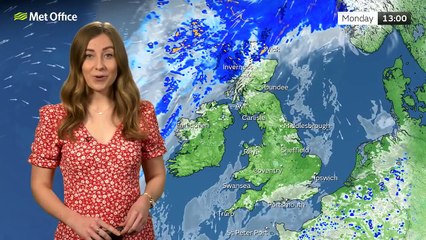 Met Office Monday Afternoon weather forecast 24/03/2025