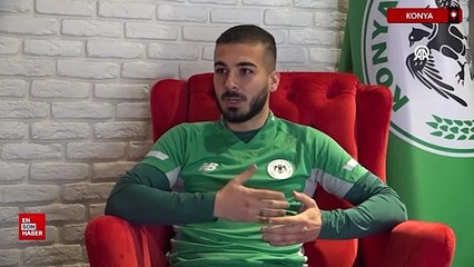 Konyasporlu Oğulcan, maç stresini tesisteki güvercinlerle atıyor