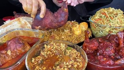 ASMR SPICY CHICKEN CURRY,EGG PULAO,PARATHA,CHICKEN NOODLES,CHICKEN LOLLIPOP,EGG KEEMA