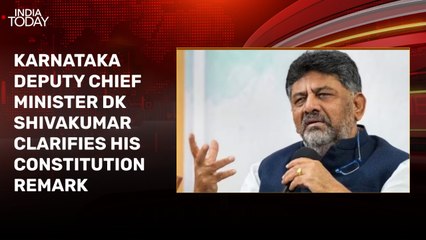 DK Shivakumar refutes 'Constitution change' remark, calls BJP 'desperate'