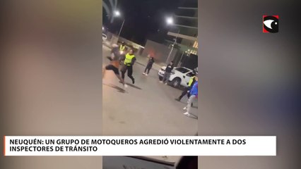 Neuquén: un grupo de motoqueros agredió violentamente a dos inspectores de tránsito