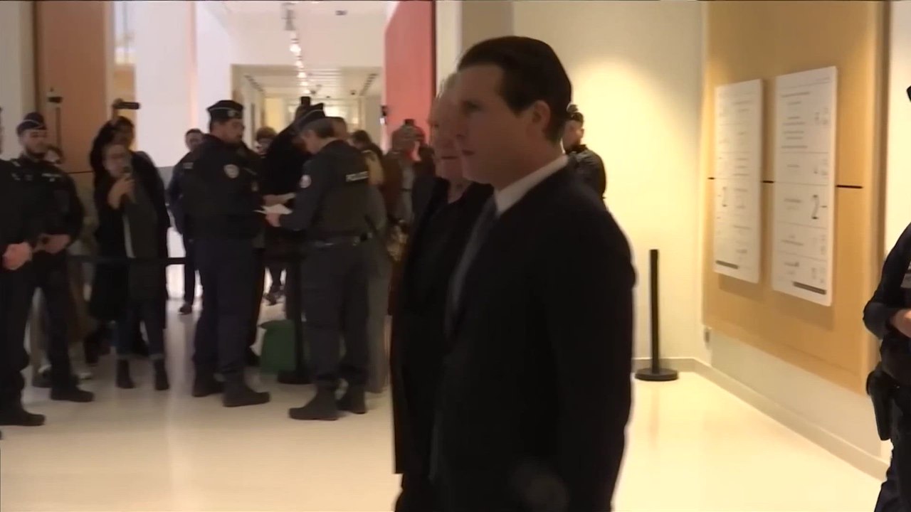 French actor Gerard Depardieu arrives in court for sexual assault trial